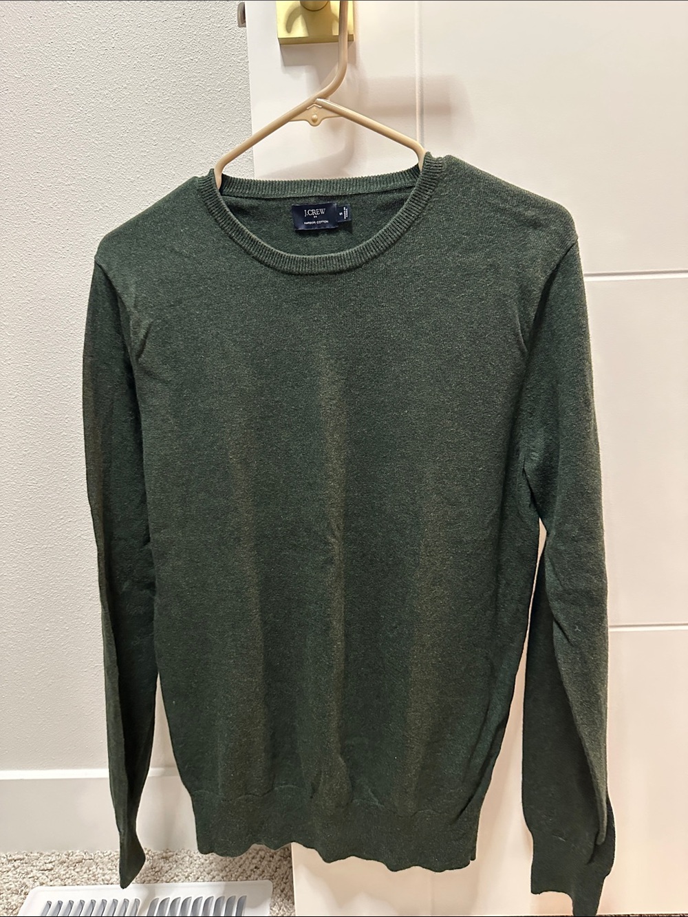 J. Crew Men's Crewneck Sweater in Green
